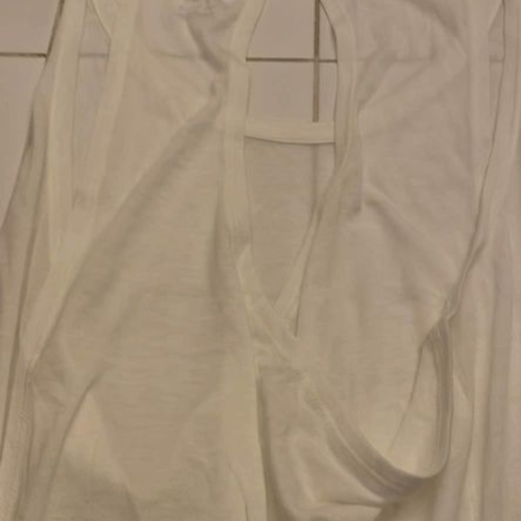 BRAND NEW women Nike nike yoga crossback white tank top size L - Picture 5 of 8